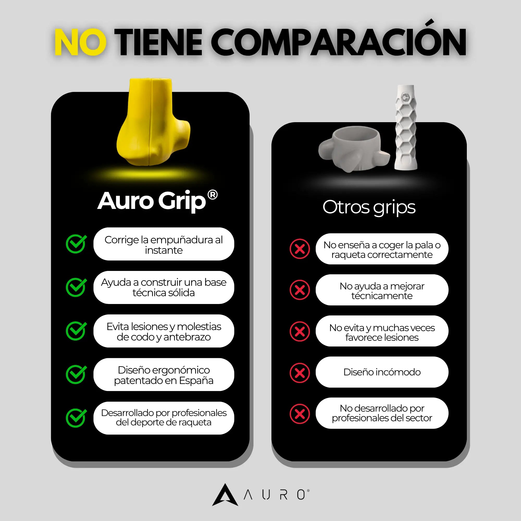 Auro Grip vs otros grips para pádel y tenis