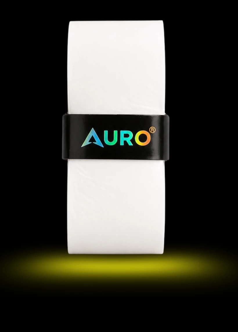 Rollo del Auro Overgrip con su banda negra.