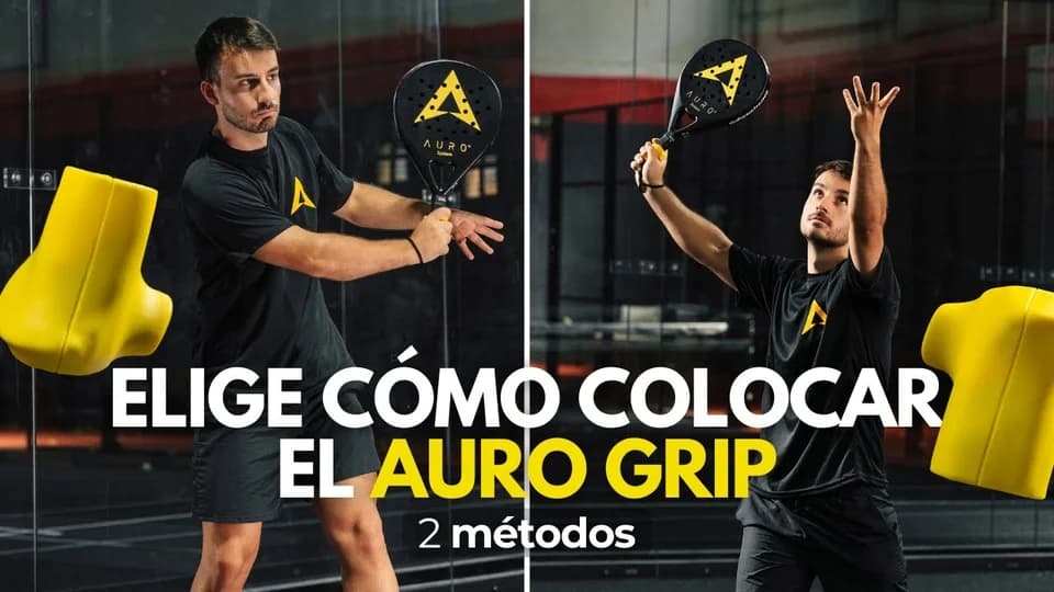 Te enseñamos las 2 formas de colocar el Auro Grip en tu pala de pádel
