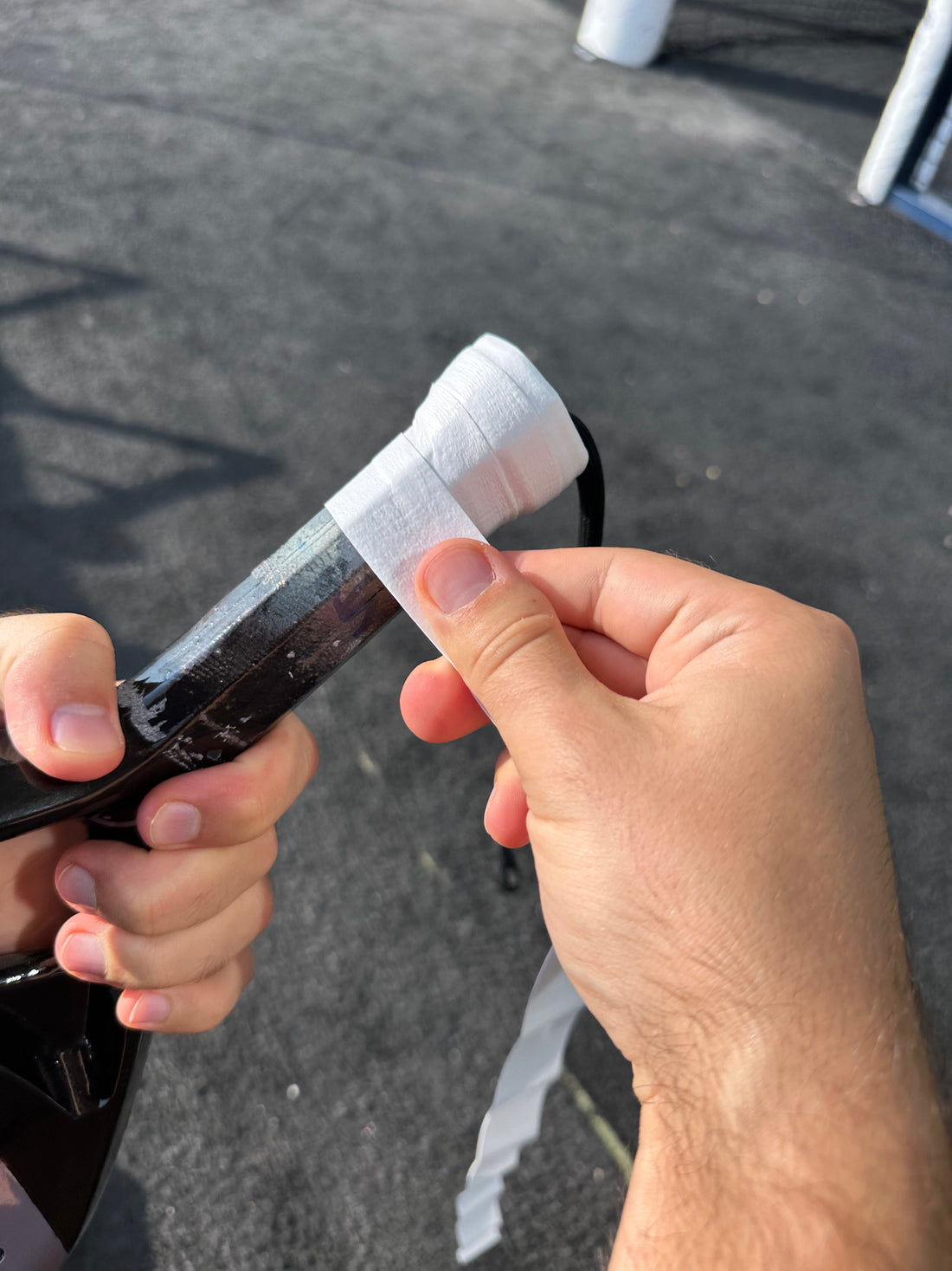 colocar overgrip pádel