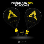 Dos posiciones del Auro Grip - empuñadura continental pádel